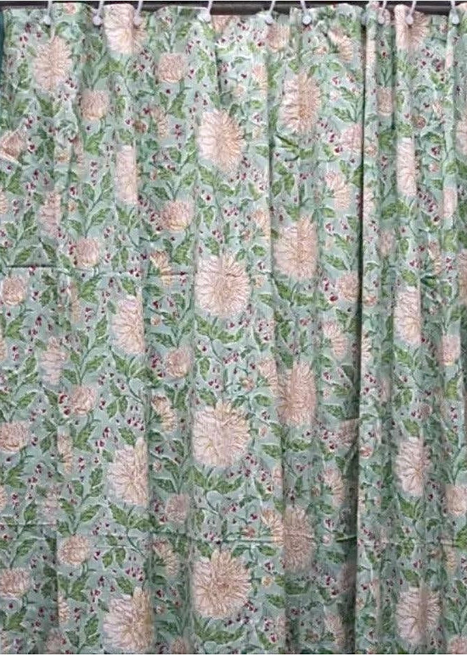 Floral Shower Curtain, Cotton