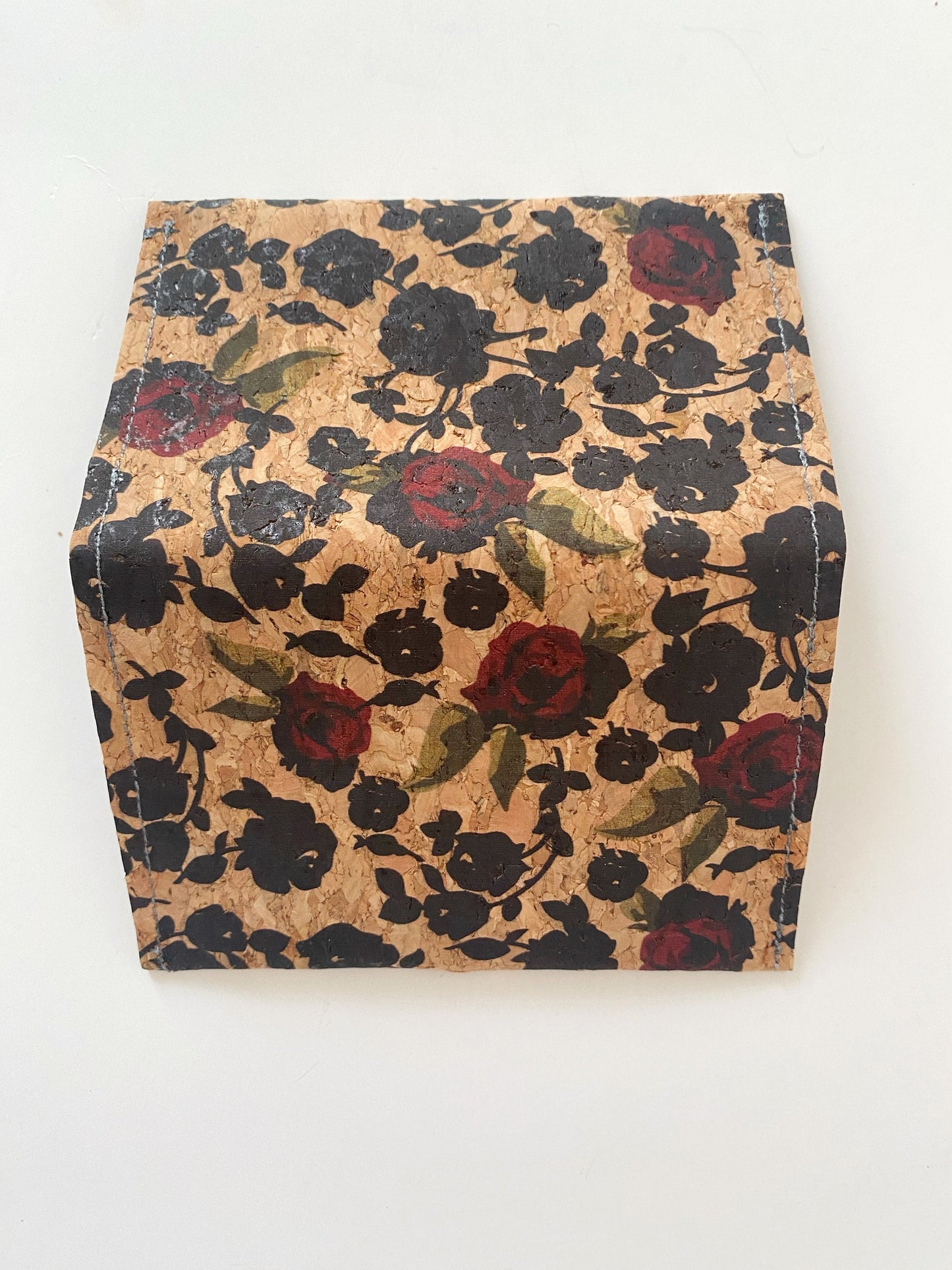 Cork Bifold Wallet - Card Holder - Assorted Floral