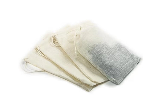 Tea Bag Set - Cotton Drawstring Bags by SubRosa Tea