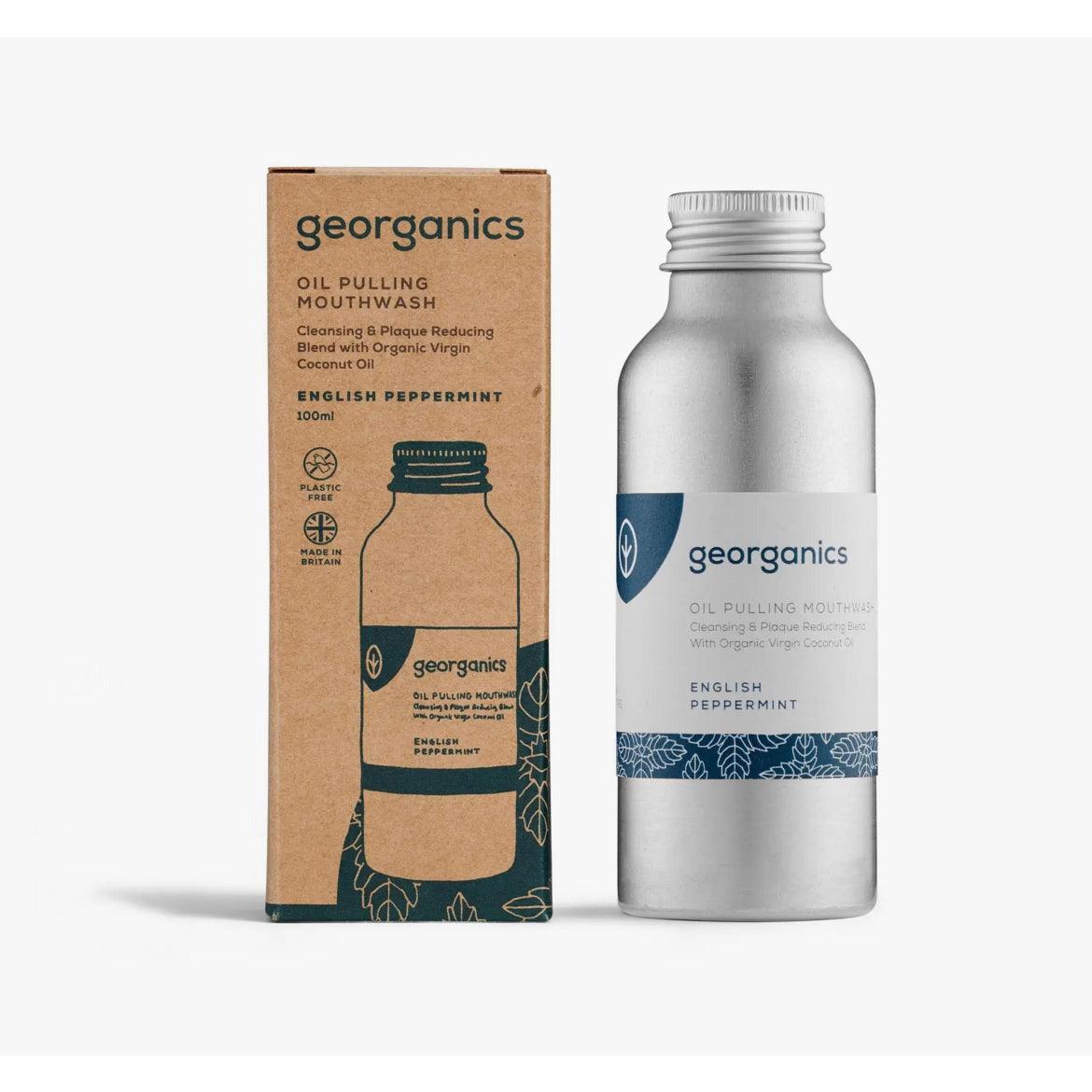 Georganics Oil Pulling Mouthwash, Organic, Peppermint - Ninth & Pine