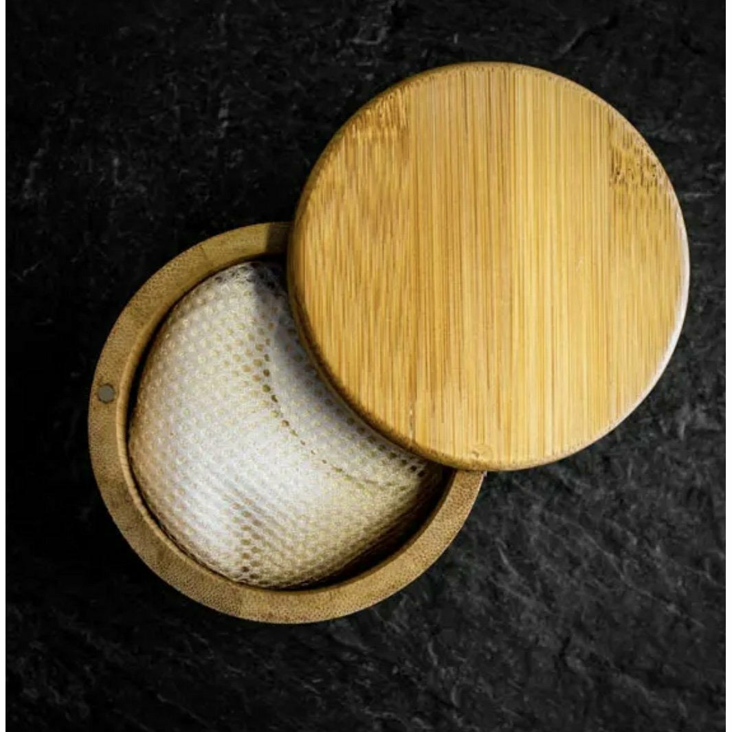 Bamboo Reusable Facial Rounds Storage - Ninth and Pine