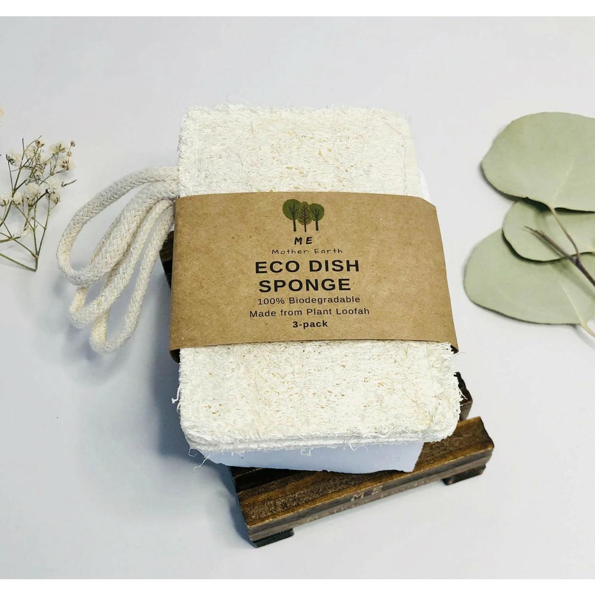 Loofah Eco Dish Sponge 3-pack - Ninth & Pine