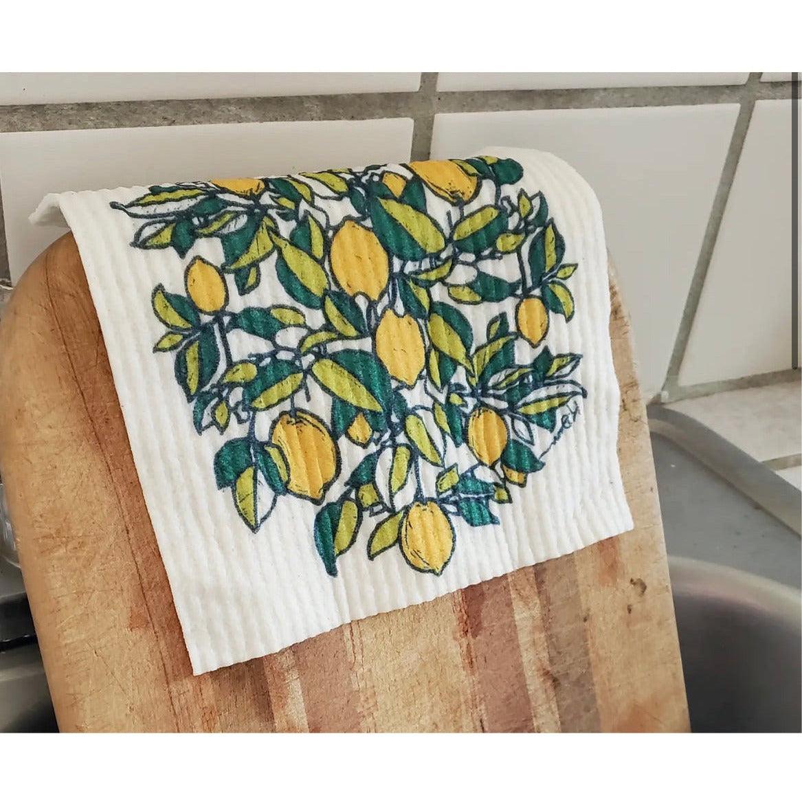 Reusable dish cloth | Lemons - Ninth & Pine 