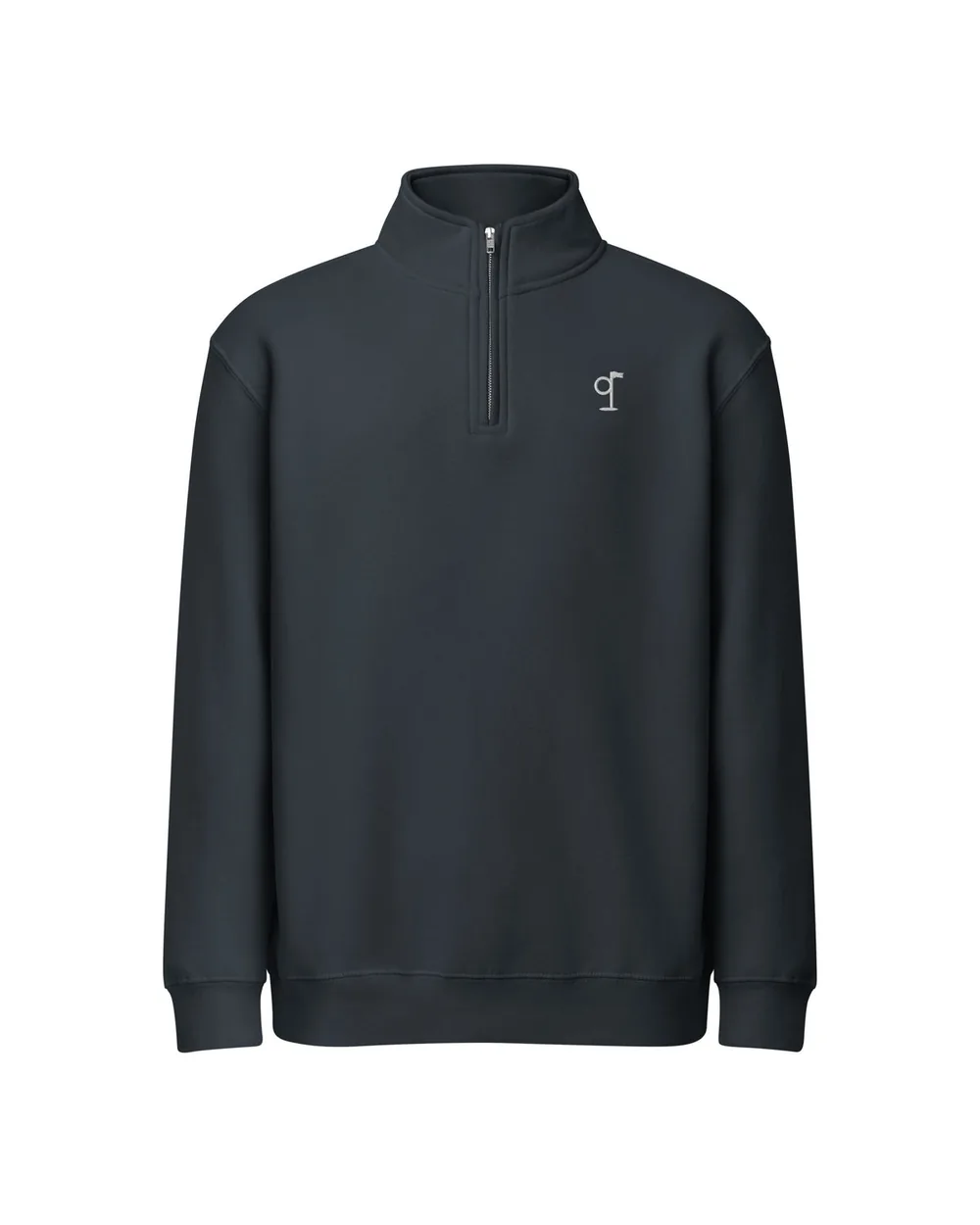 The Pine Quarter-Zip in navy, a fleece mid layer