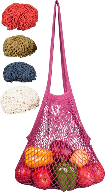 Earth Tones Short Handled Cotton String Market Bags | Reusable Bag