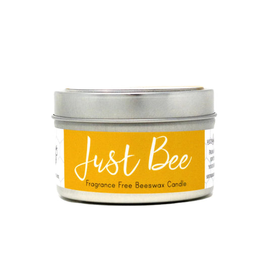 Natural Beeswax & Coconut Oil Candle in a Reusable Tin