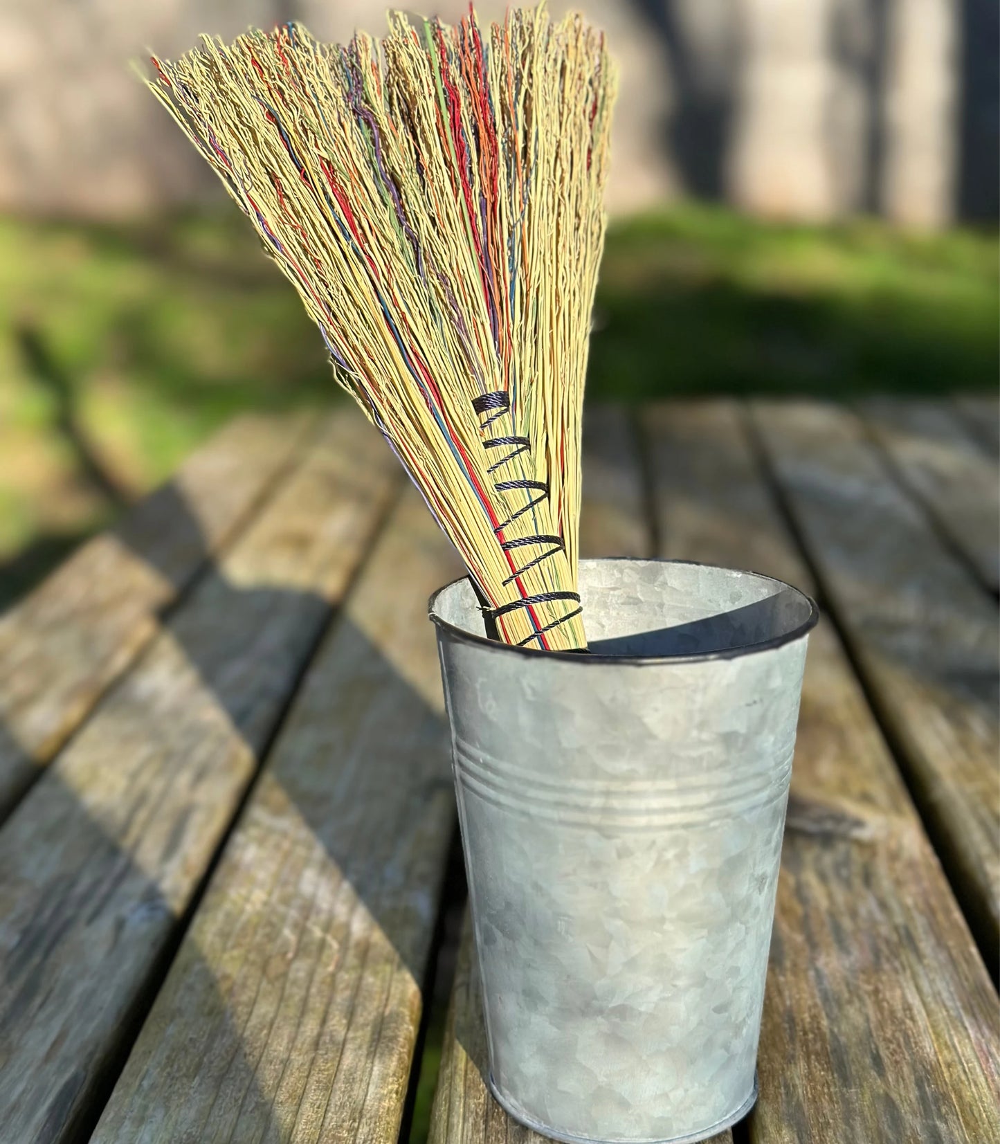 Whisk Broom - Natural Broomcorn, Handcrafted