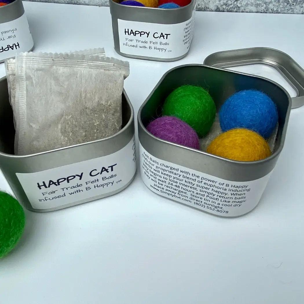 Catnip Infused Toy - Wool Felted Balls Infused with Catnip - Ninth & Pine