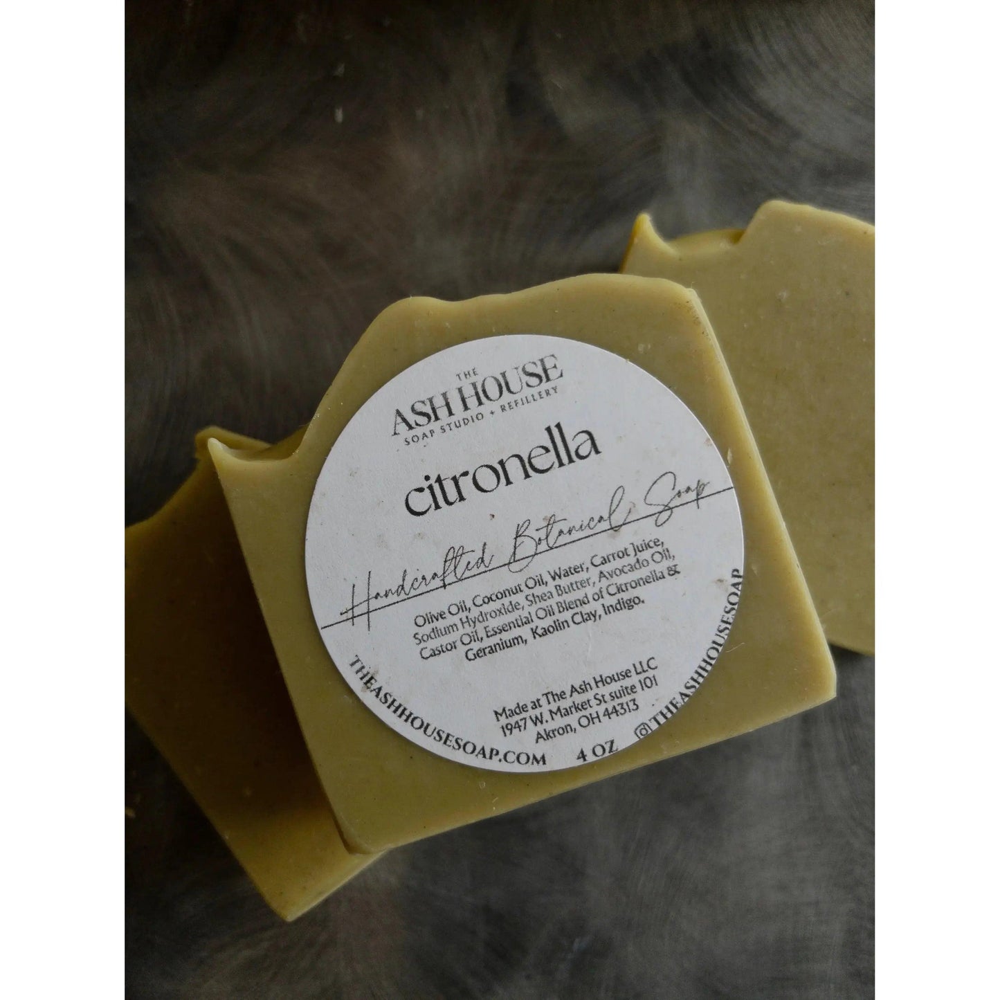 Citronella & Geranium Handcrafted Bar Soap - Ninth & Pine
