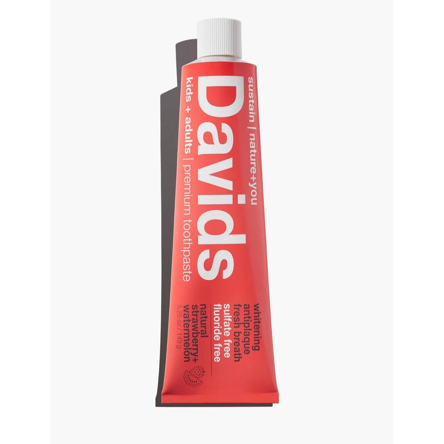 Kids' Natural Toothpaste - Davids Kids + Adults Strawberry Watermelon Premium Toothpaste - Ninth & Pine