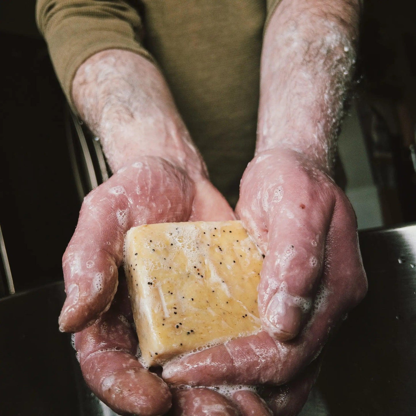 Mechanic’s Orange Handcrafted Bar Soap | Oatmeal, Pumice & Tea Tree - Ninth & Pine