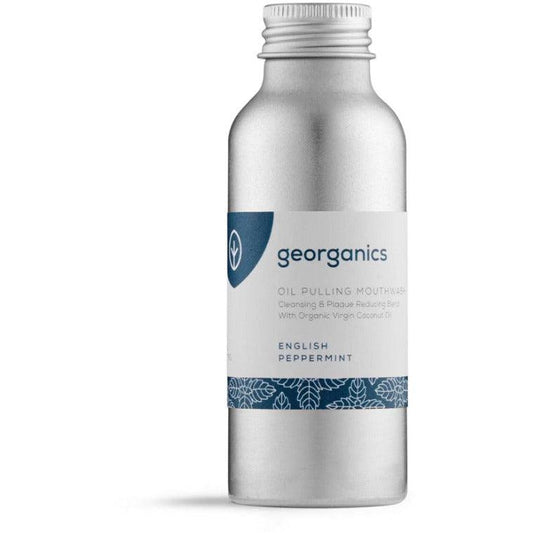 Georganics Oil Pulling Mouthwash, Organic, Peppermint - Ninth & Pine