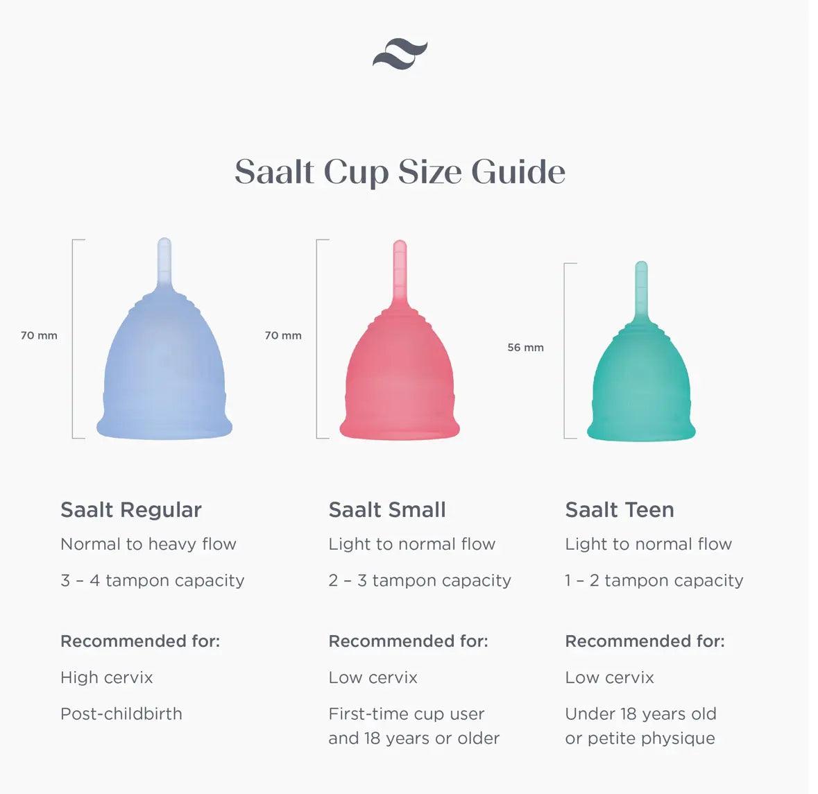 Period Care Menstrual Cups, Duo by saalt - Ninth & Pine