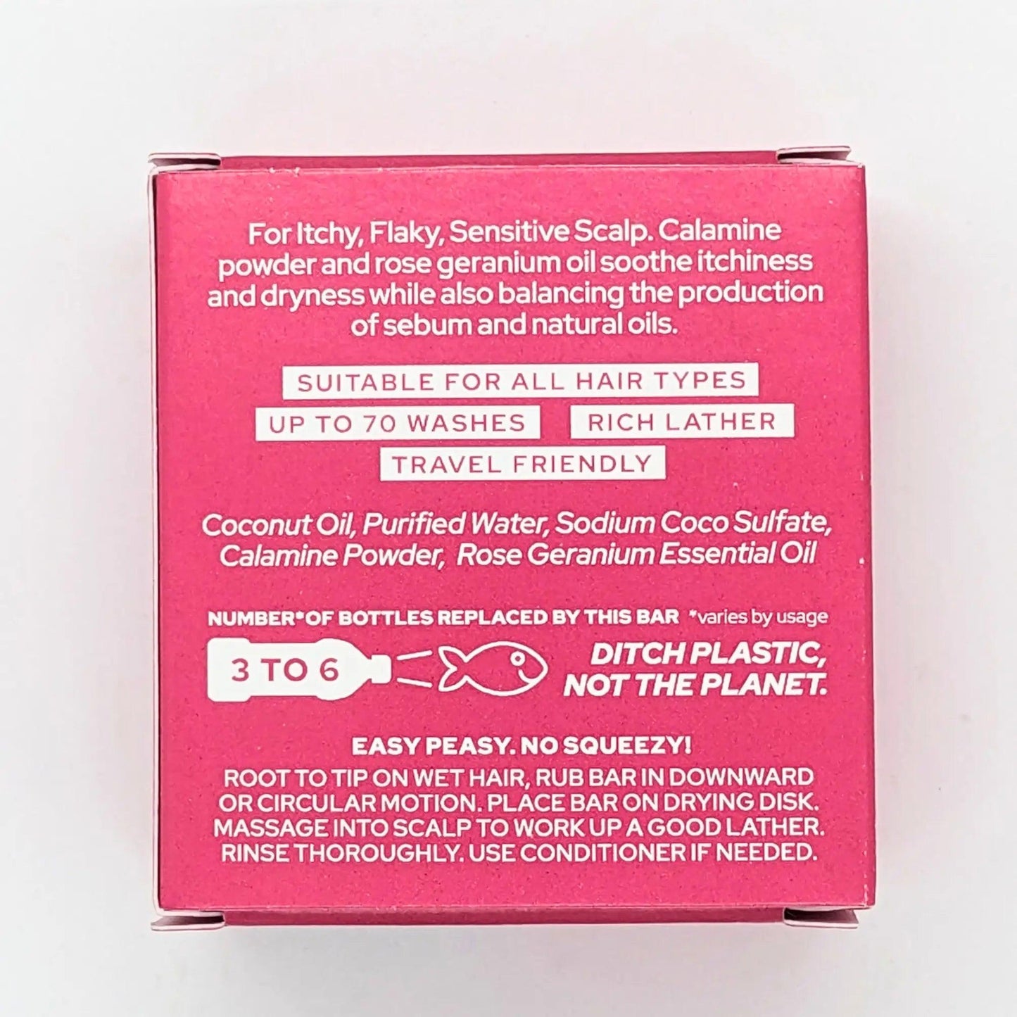 Rose & Geranium Shampoo & Conditioner Bars: Rose & Geranium Shampoo