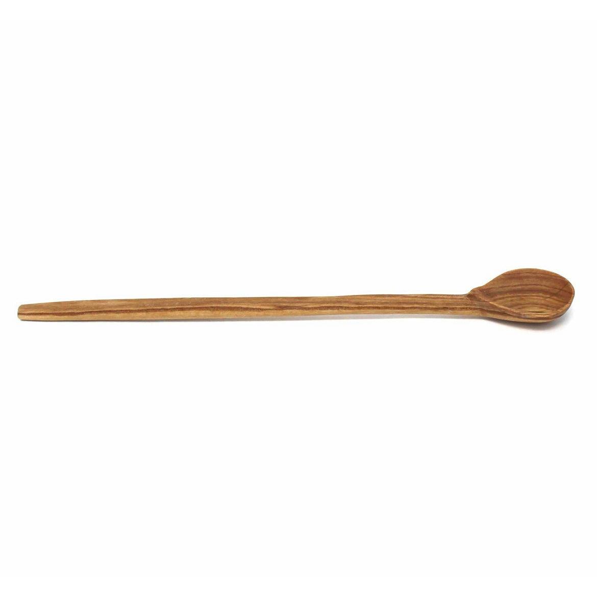 Iced Tea Spoon | Hand-carved Olive Wood Long Spoon - Ninth & Pine