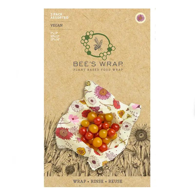 Vegan Food Wax Wraps 3-Pack (S, M, L) - Ninth & Pine