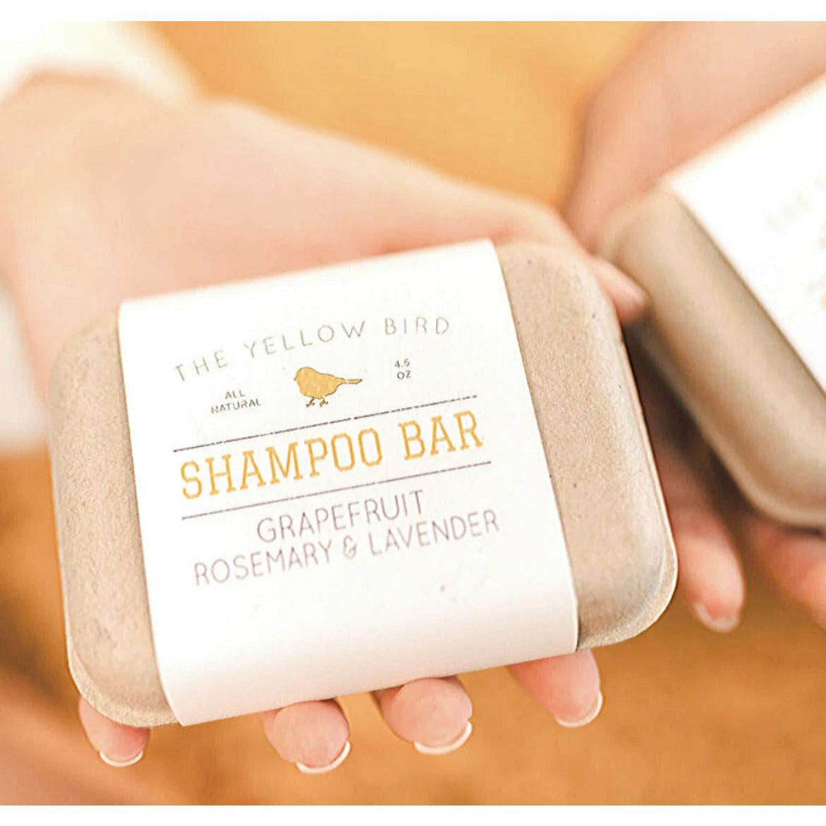 Bar Shampoo by The Yellow Bird, - Grapefruit Rosemary Lavender - Ninth & Pine