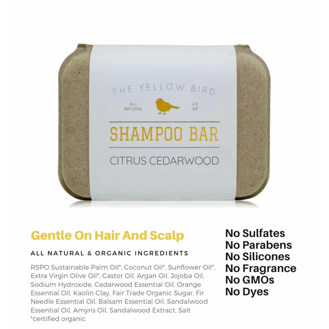 Citrus Cedarwood Shampoo Bar - Ninth & Pine