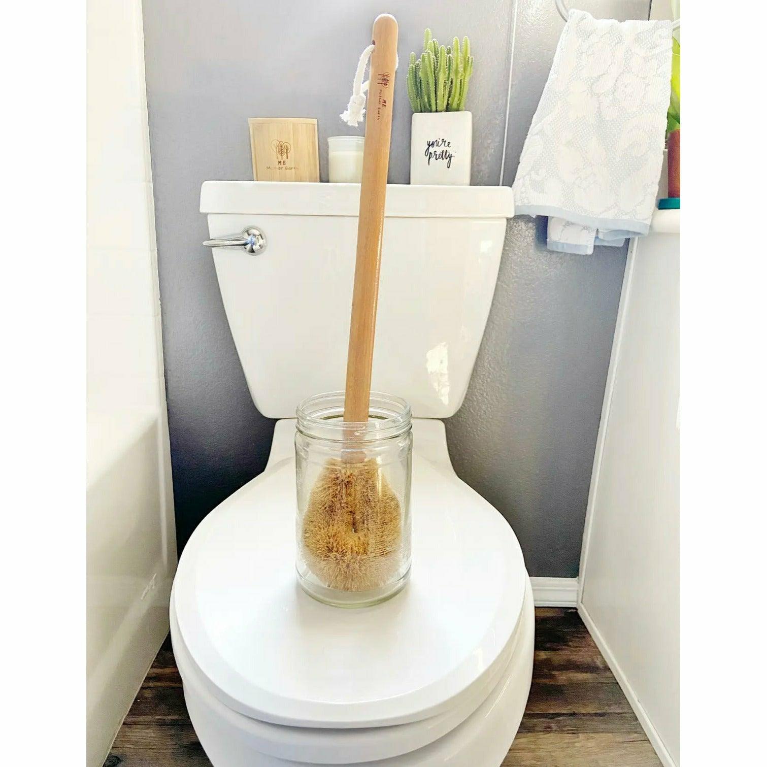 Coconut Fiber and Wooden Handle Toilet Brush | Plastic Free - Ninth & Pine