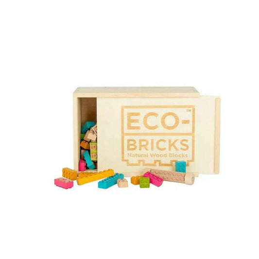 Eco-Bricks™ Color | Interlocking Bricks | Interlocking Wooden Blocks - Ninth & Pine