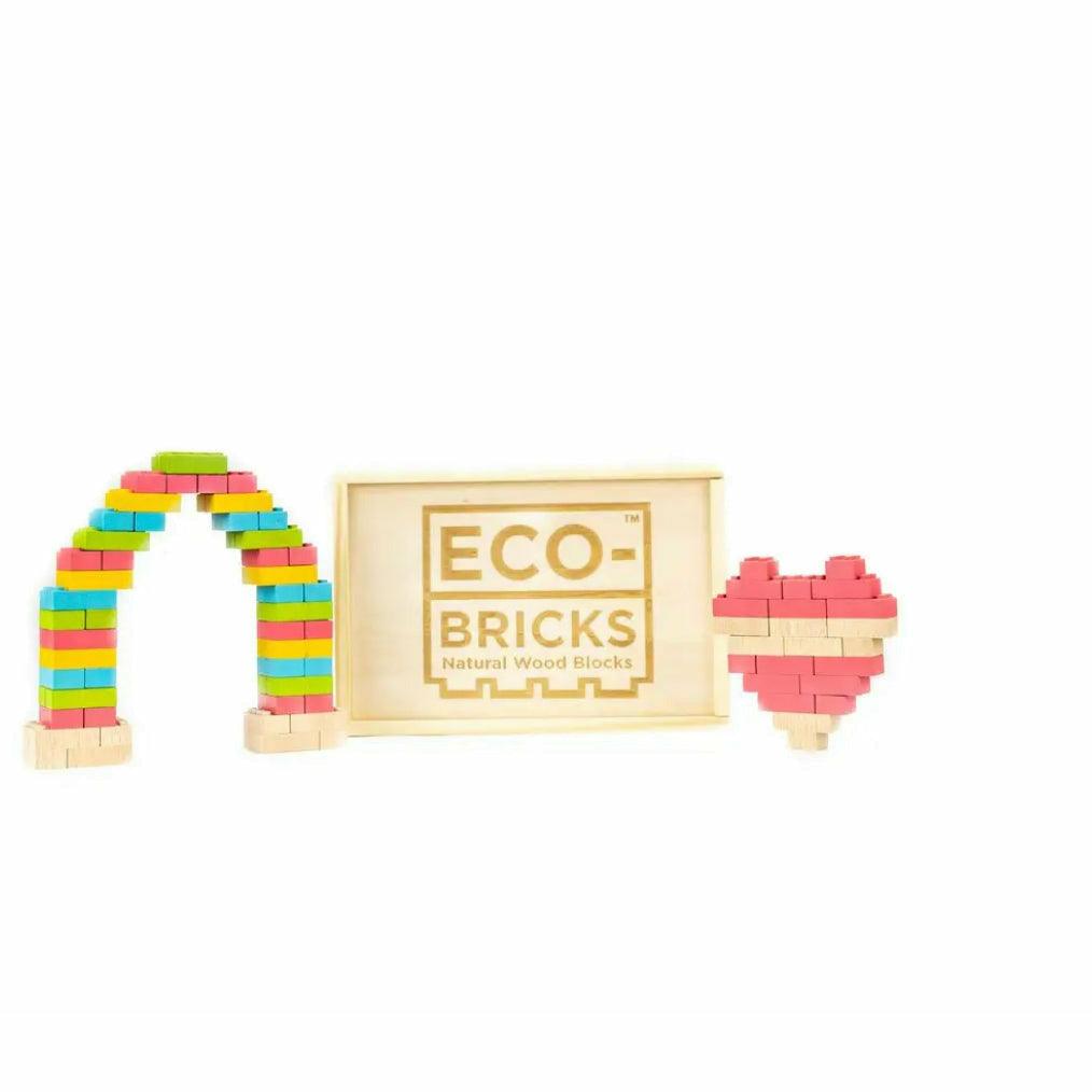 Eco-Bricks™ Color | Interlocking Bricks | Interlocking Wooden Blocks - Ninth & Pine