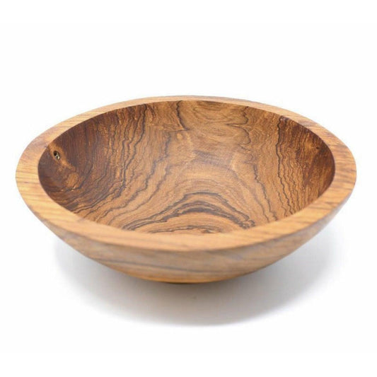 Hand-Carved Olive Wood Bowl, 6-inch Wooden Bowl - Ninth & Pine