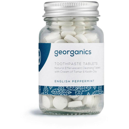 Mineral Toothpaste Tablets by Georganics, English Peppermint - Ninth & Pine