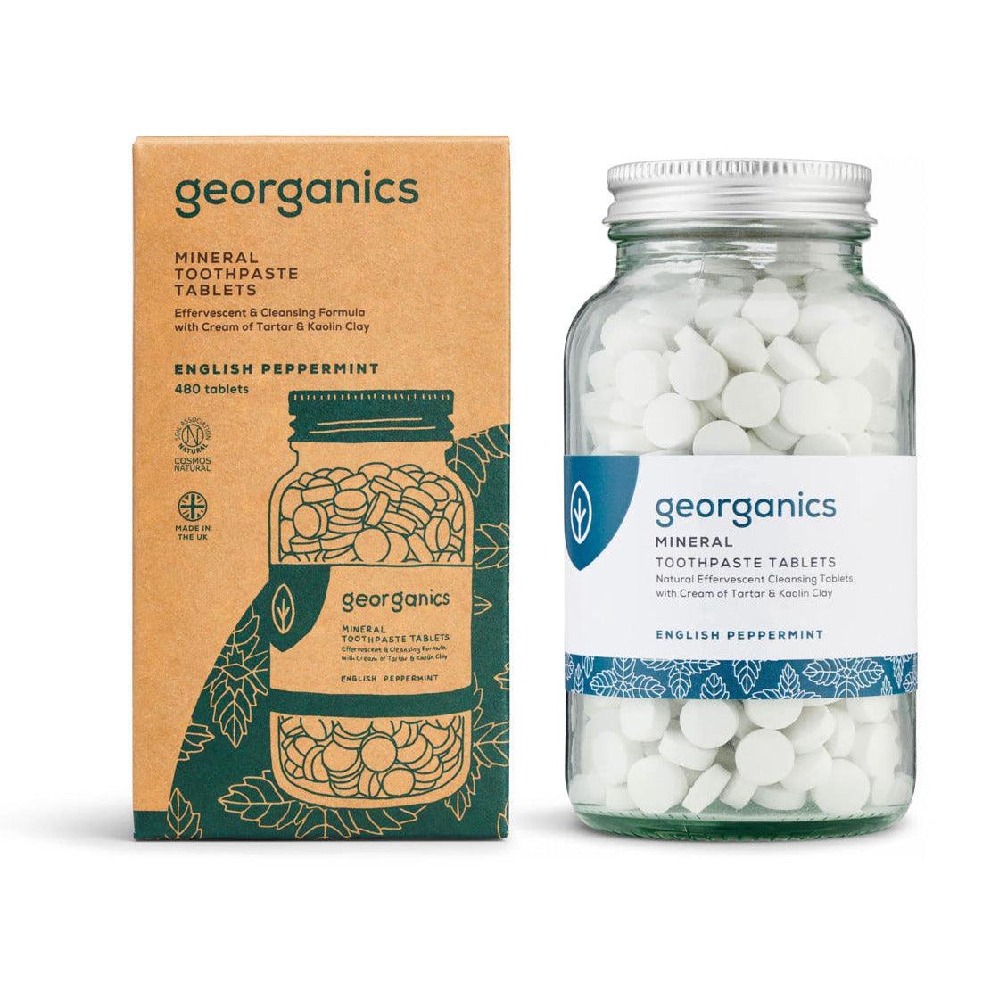 Mineral Toothpaste Tablets by Georganics, English Peppermint - Ninth & Pine
