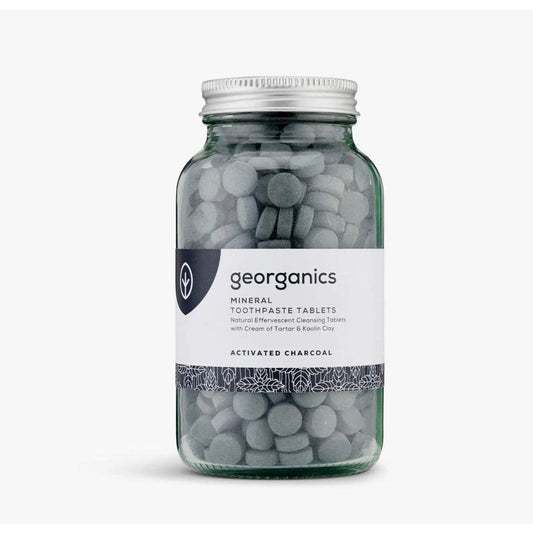 Mineral Toothpaste Tablets with Activated Charcoal + Organic Peppermint, Georganics - Ninth & Pine