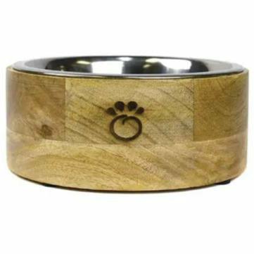 Repurposed Mango Wood Dog Bowls | Dog Food Bowl - Ninth & Pine