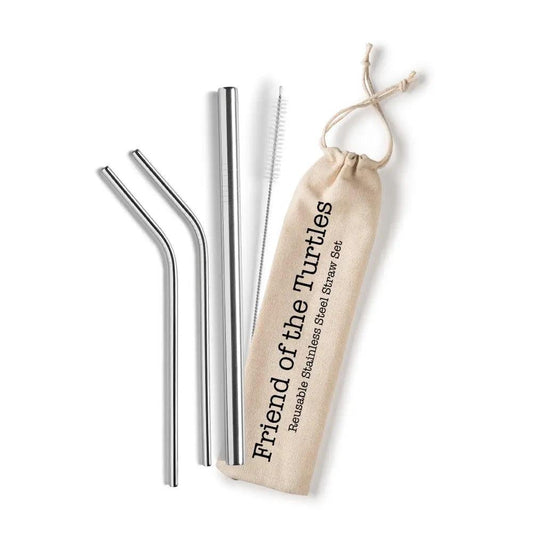 Friend of the Turtles Reusable Straw Kit | Ninth & Pine