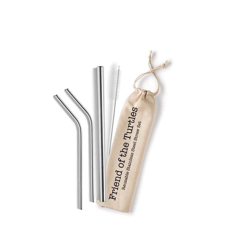 Friend of the Turtles Reusable Straw Kit | Ninth & Pine