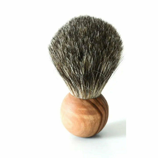 Shaving Brush, Round Handled, Zero Waste—Ninth and Pine