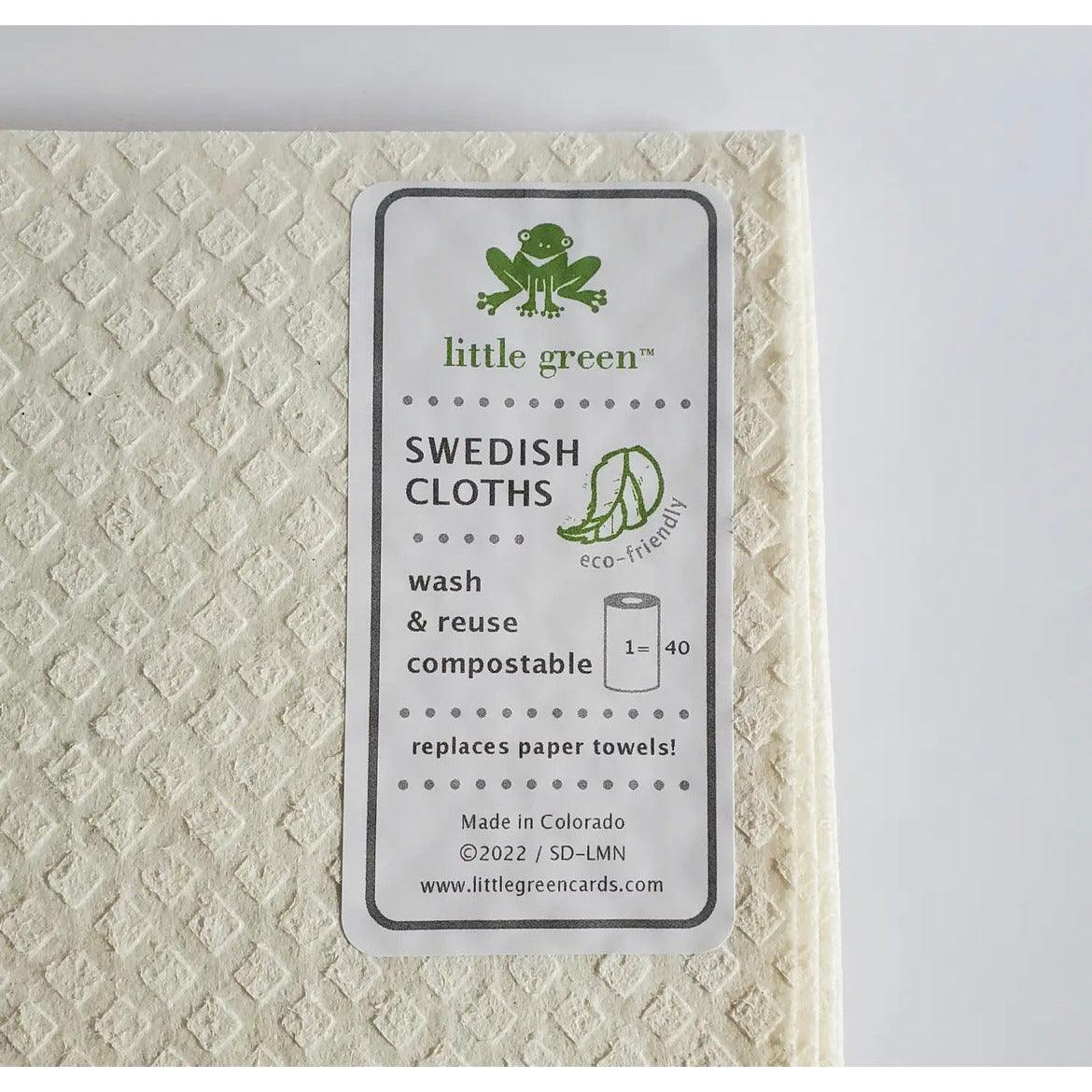 Reusable Paper Towel, Swedish Dish Cloth, Hops Flowers - Ninth & Pine