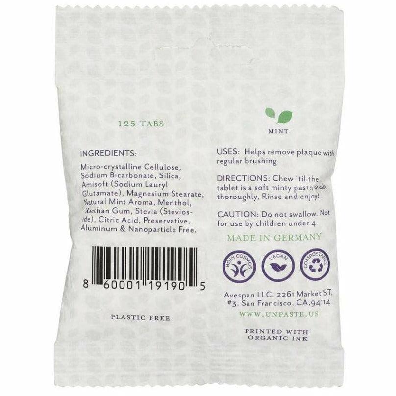 Unpaste Tooth Tablets - Zero Waste Toothpaste - Ninth & Pine