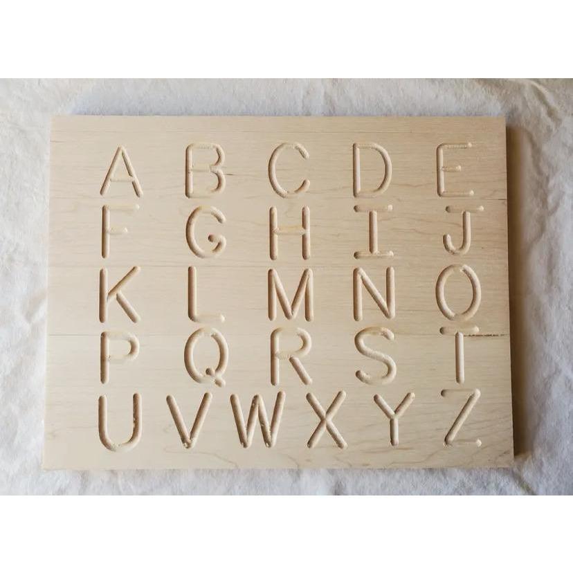 Montessori Tracing Board Uppercase Letters: Montessori Early Learning